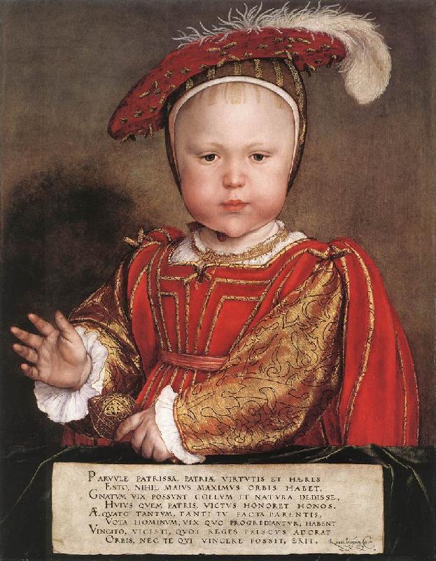 HOLBEIN, Hans the Younger Portrait of Edward, Prince of Wales sg oil painting picture